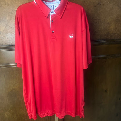 NWT SIZE XL QED London Bold Red Polo Shirt