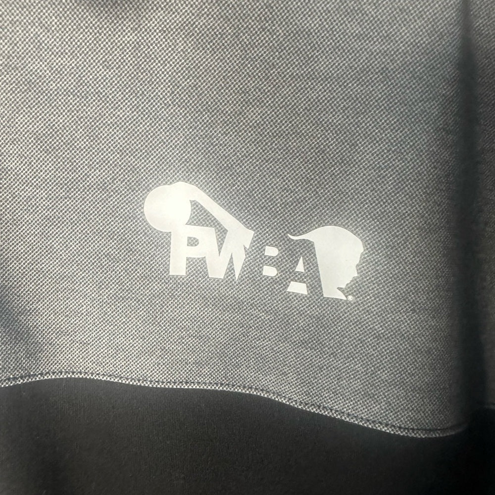 NWT SIZE L Port Authority Charcoal and Black Polo Shirt