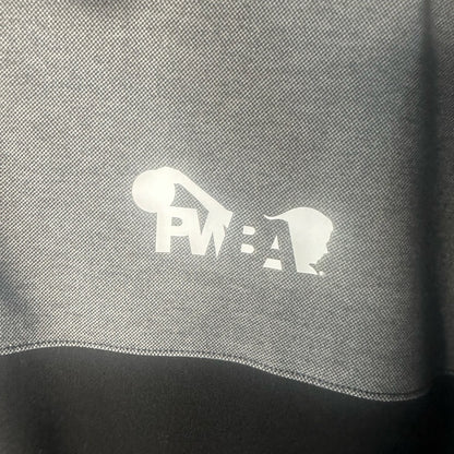 NWT SIZE L Port Authority Charcoal and Black Polo Shirt