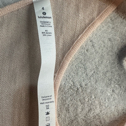 NWOT SIZE 4 Lululemon Athletica Light Pink Tank Top