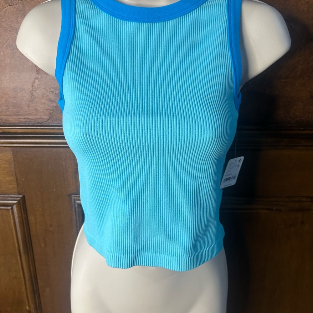 NWT SIZE M/L FP Movement by Free People Turquoise Sleeveless Tank