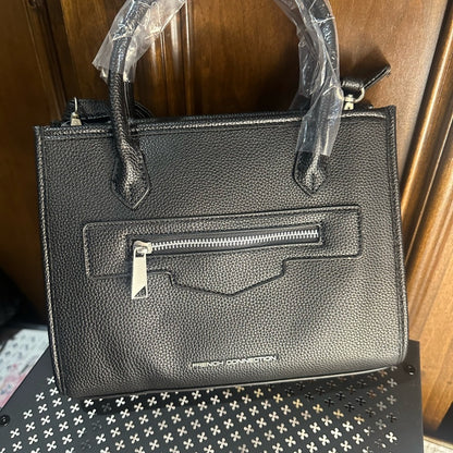 NWT SIZE OS French Connection Black Satchel with Front Zip