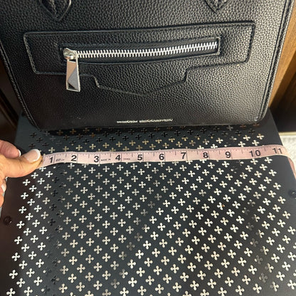 NWT SIZE OS French Connection Black Satchel with Front Zip