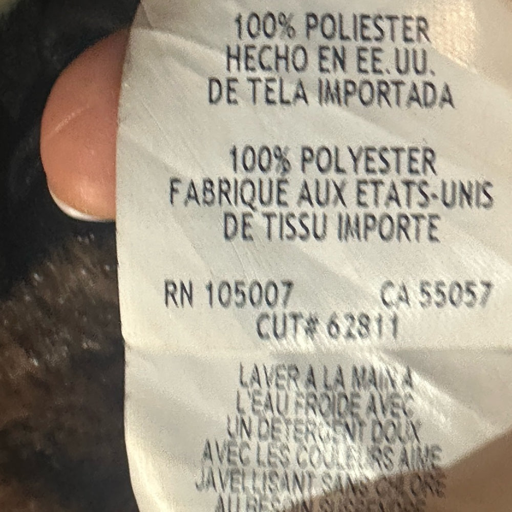 SIZE 2X MARINA Leopard Print Teddy Jacket