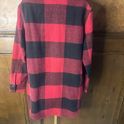 NWT SIZE S WILL FIT A M BB Dakota Checkered Red and Black Utility Jacket
