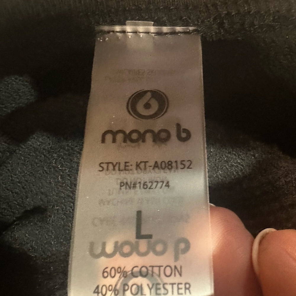 NWT SIZE S-L Mono B Deep Blue Long Sleeve Top