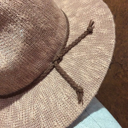 SIZE OS Chic Pink Woven Sun Hat