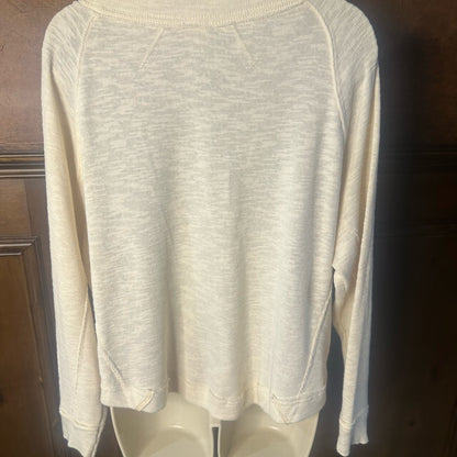 SIZE XS WILL FIT UP TO A L We The Free Cream Crew Neck Sweater