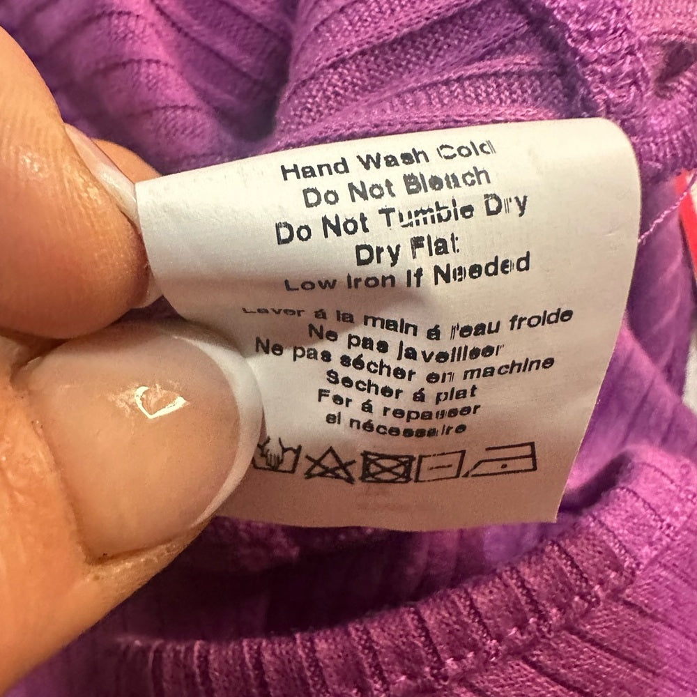 NWT SIZE XL Lush Radiant Purple Short Sleeve Bodysuit