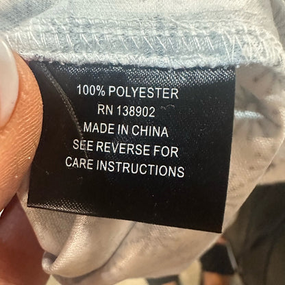 NWT SIZE XL QED London Gray  and White Checkered Polo Shirt