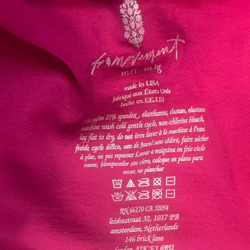 NWT SIZE M/L FP Movement by Free People Bold Purple Sports Bra