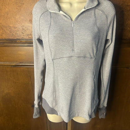 PRE-OWNED SIZE 4-6? Lululemon Athletica Light Gray Half-Zip Hoodie