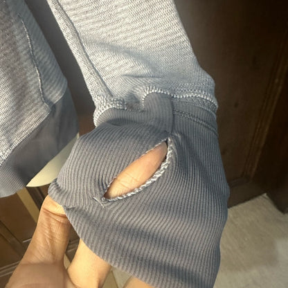 PRE-OWNED SIZE 4-6? Lululemon Athletica Light Gray Half-Zip Hoodie