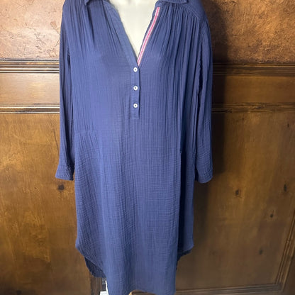 NWT SIZE L Sundry Navy Midi Dress
