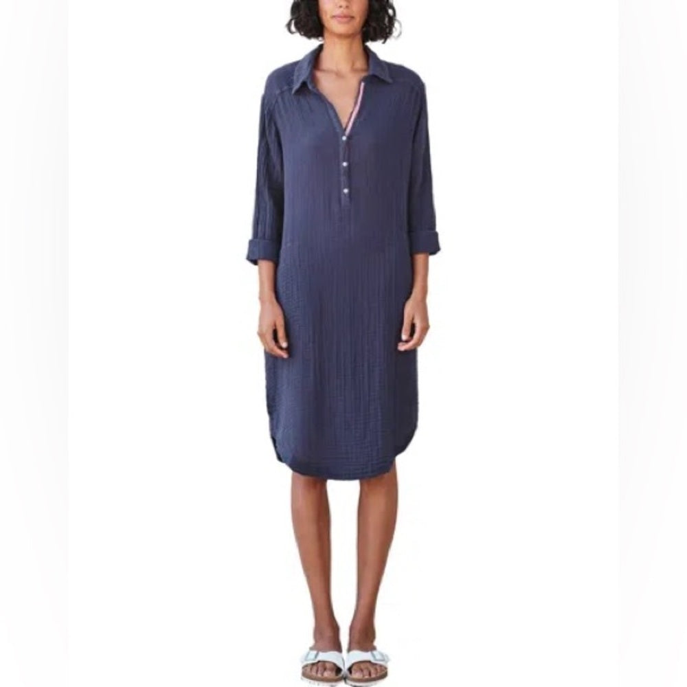 NWT SIZE L Sundry Navy Midi Dress
