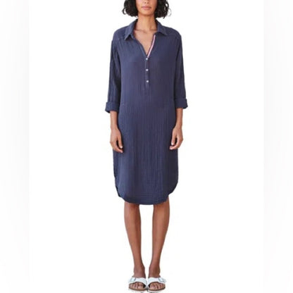 NWT SIZE L Sundry Navy Midi Dress