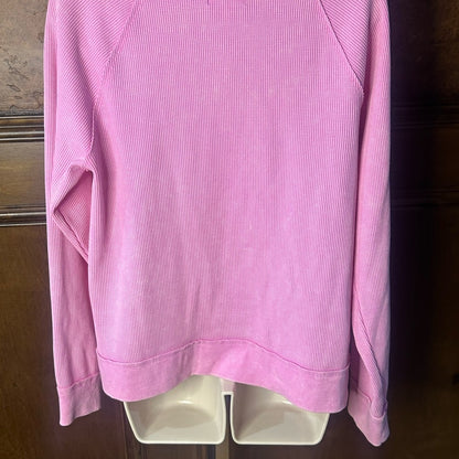 NWT SIZE L Sundry Vibrant Pink Crew Neck Sweater