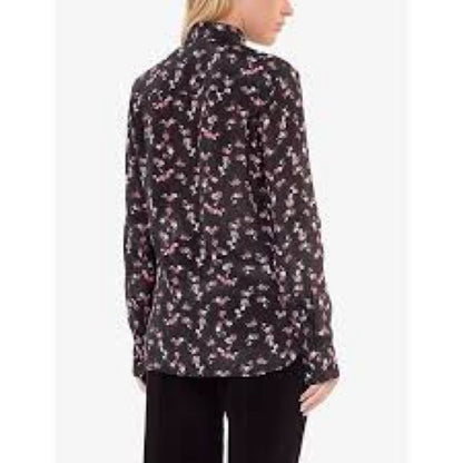 NWT SIZE 1/US 4 The Kooples Dark Floral Button Down Shirt