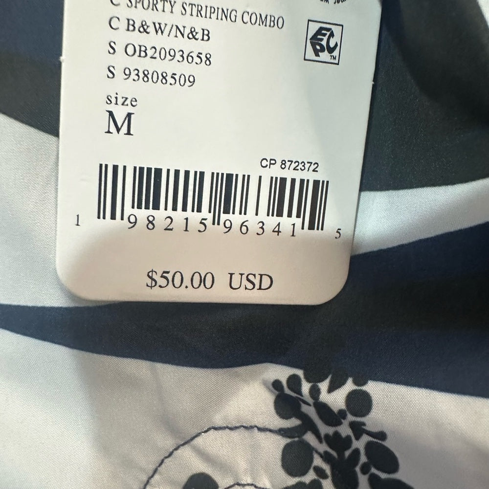 NWT SIZE M FP Movement by Free People Navy and White Athletic Shorts