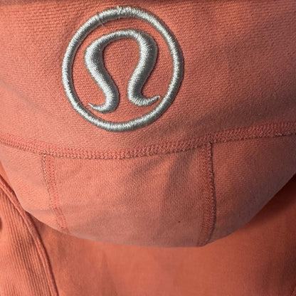 SIZE XS/S small spot on back lululemon athletica Vibrant Orange Hooded Jacket