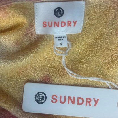 NWT SIZE 2/M Sundry Colorful Tie-Dye Sweatshirt