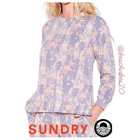 NWT SIZE 3/L Sundry Women's Pastel Crew Neck Sweater