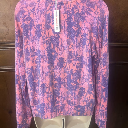 NWT SIZE 2/M Sundry Vibrant Pink and Purple Sweatshirt