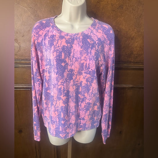 NWT SIZE 2/M Sundry Vibrant Pink and Purple Sweatshirt