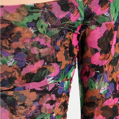 NWT SIZE XXS Misa Los Angeles Floral Bodysuit - Multicolor