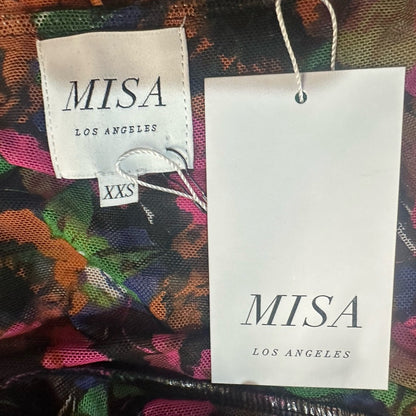NWT SIZE XXS Misa Los Angeles Floral Bodysuit - Multicolor