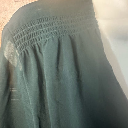 SIZE L 1. State Emerald Sheer V-Neck Blouse