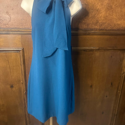 NWT SIZE 12 Vince Camuto Blue Bow-Tie Mini Dress