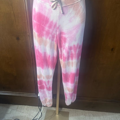 NWT SIZE 1/S Sundry Blush and Rust Tie-Dye Joggers