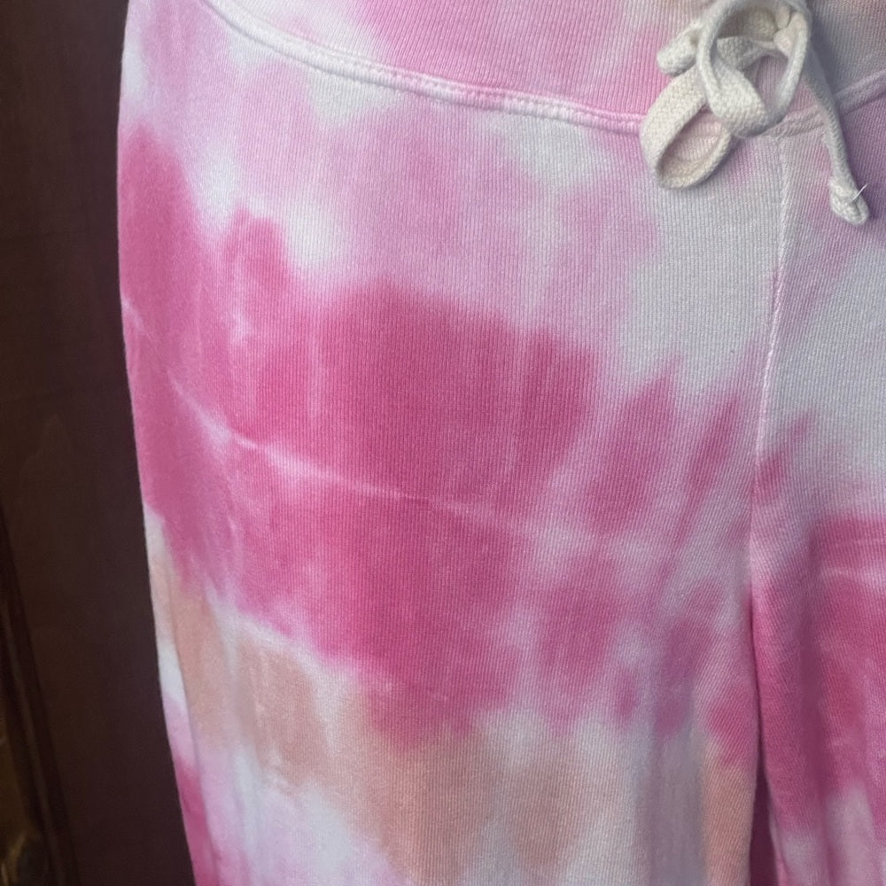 NWT SIZE 1/S Sundry Blush and Rust Tie-Dye Joggers