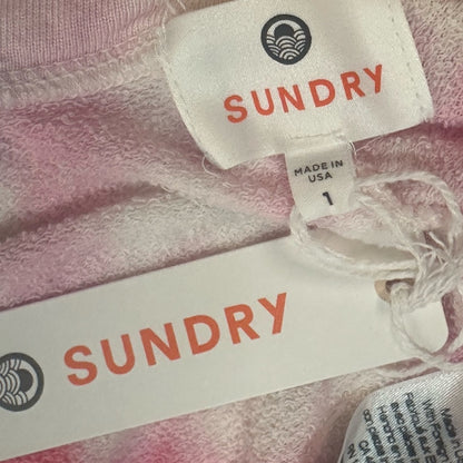 NWT SIZE 1/S Sundry Blush and Rust Tie-Dye Joggers