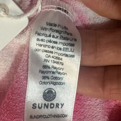 NWT SIZE 1/S Sundry Blush and Rust Tie-Dye Joggers