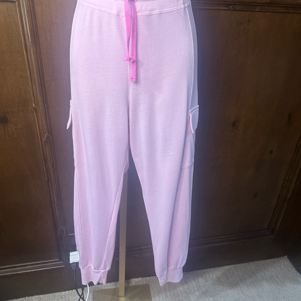 NWT SIZE 1/S Sundry Soft Pink Joggers with Pockets