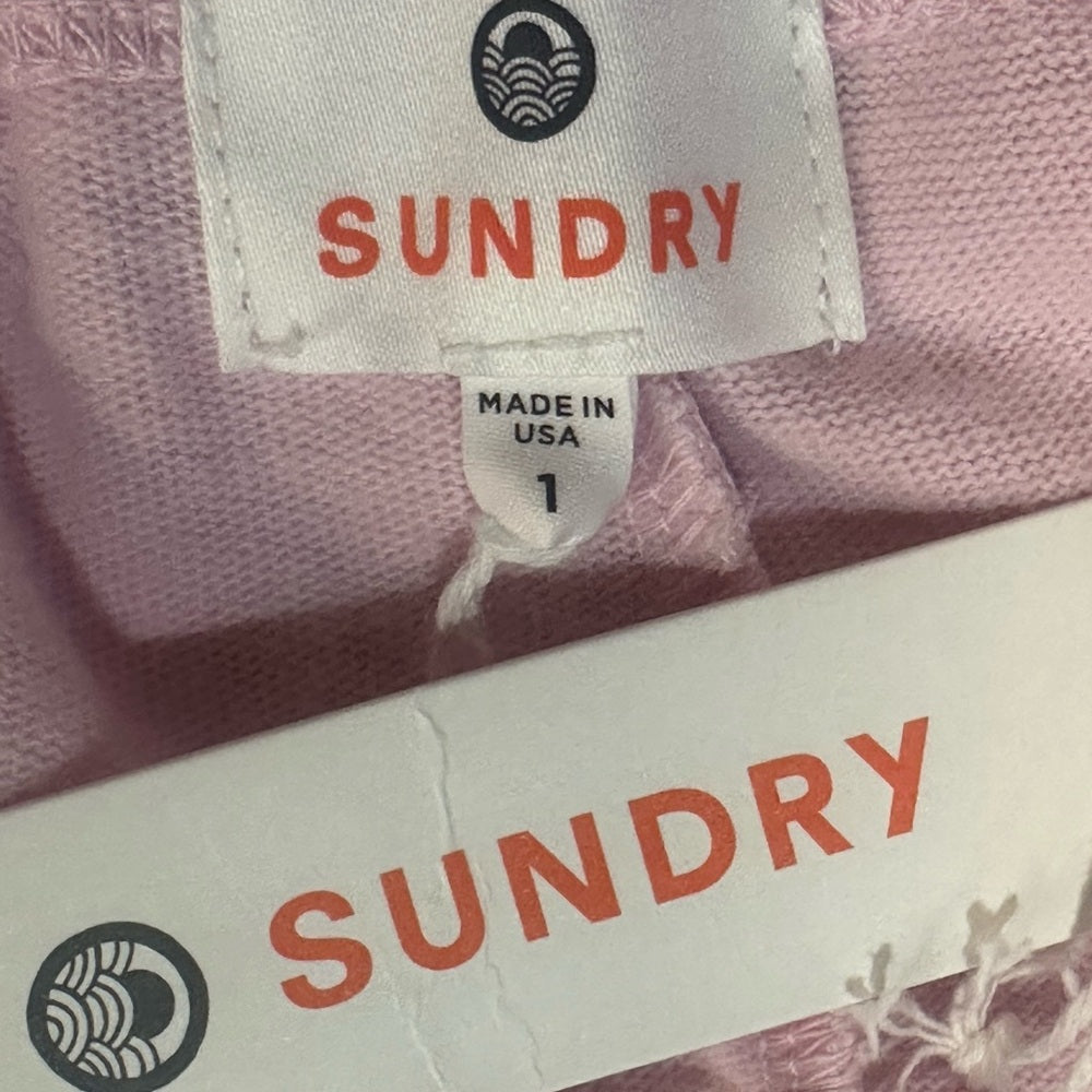 NWT SIZE 1/S Sundry Soft Pink Joggers with Pockets