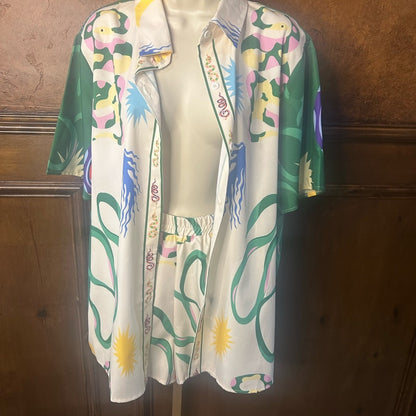 NWOT SIZE XL Vibrant Print Boutique Women's Two-Piece Set