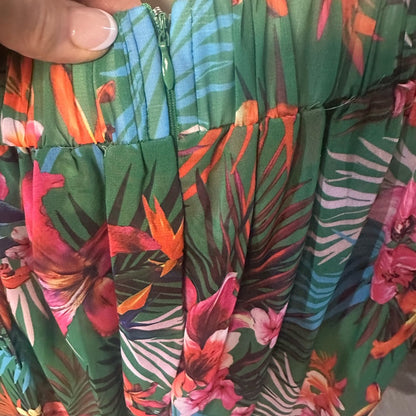 NWT SIZE M-L  L'ATISTE Tropical Floral Two-Piece Set