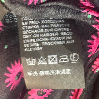 NWT SIZE 3/US 6 The Kooples Floral One-Shoulder Dress in Pink and Black