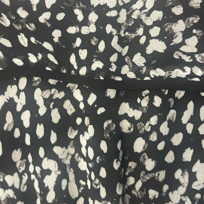 NWT SIZE 1/US 4 The Kooples Black and White Patterned Long Sleeve Dress