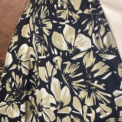 NWT SIZE 2/US 6 The Kooples Black and White Floral Mini Dress