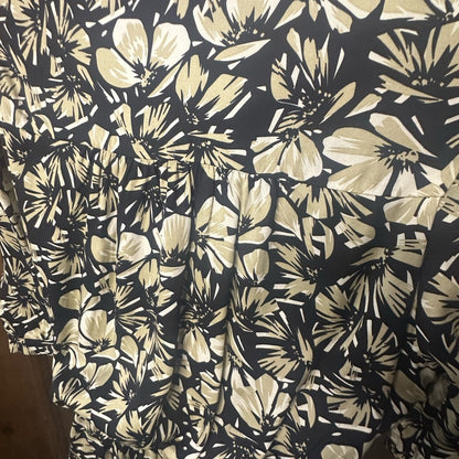 NWT SIZE 2/US 6 The Kooples Black and White Floral Mini Dress