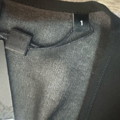 NWT SIZE 1/US 4 The Kooples Elegant Black Tiered Long Sleeve Dress