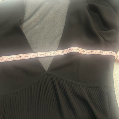 NWT SIZE 1/US 4 The Kooples Elegant Black Tiered Long Sleeve Dress