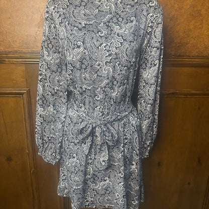 NWT SIZE M-L The Kooples Black and White Long Sleeve Dress