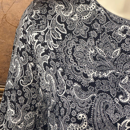 NWT SIZE M-L The Kooples Black and White Long Sleeve Dress