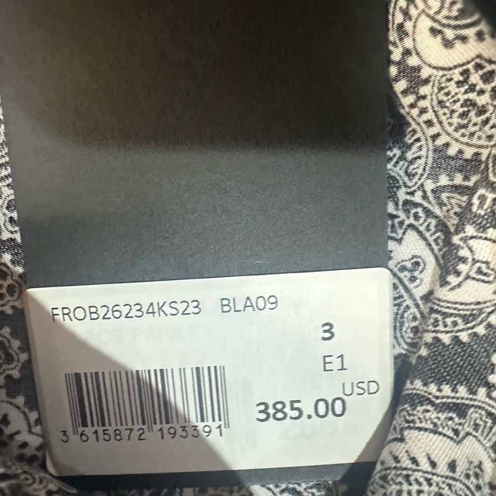 NWT SIZE M-L The Kooples Black and White Long Sleeve Dress