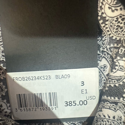 NWT SIZE M-L The Kooples Black and White Long Sleeve Dress